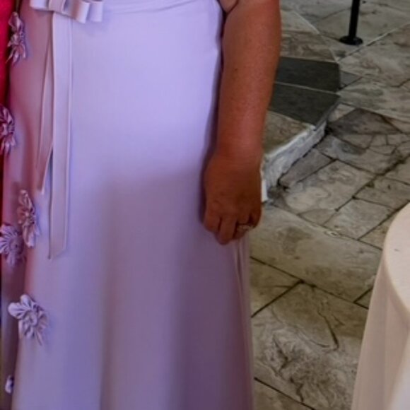 Greta Constastine- Thesus Style-Lavendar Formal Long Dress Size 14/16 - Picture 3 of 7